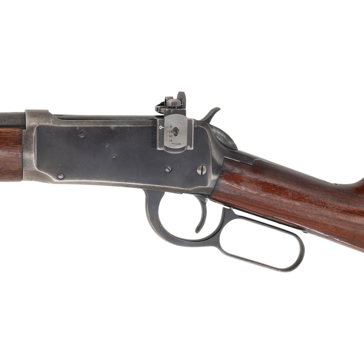 **Pre-64 Winchester Model 94 with Lyman 66A Peep Sight