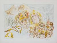 Chaim Gross, (Austrian/American, 1904-1991), Five Works from The Jewish Holiday Portfolio