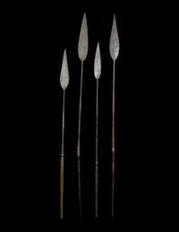 Four Maasai Warrior Spears