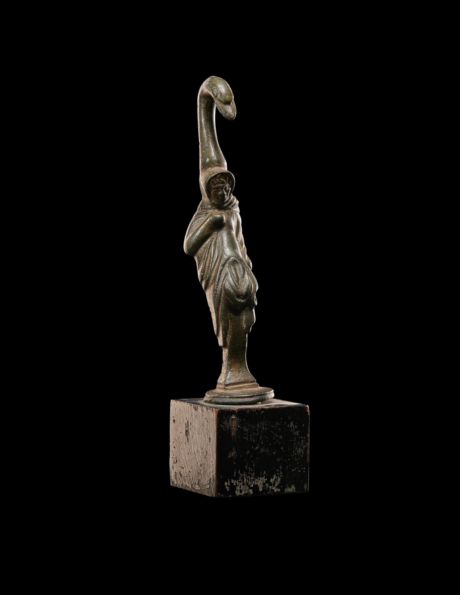 A Roman Bronze Herm Finial