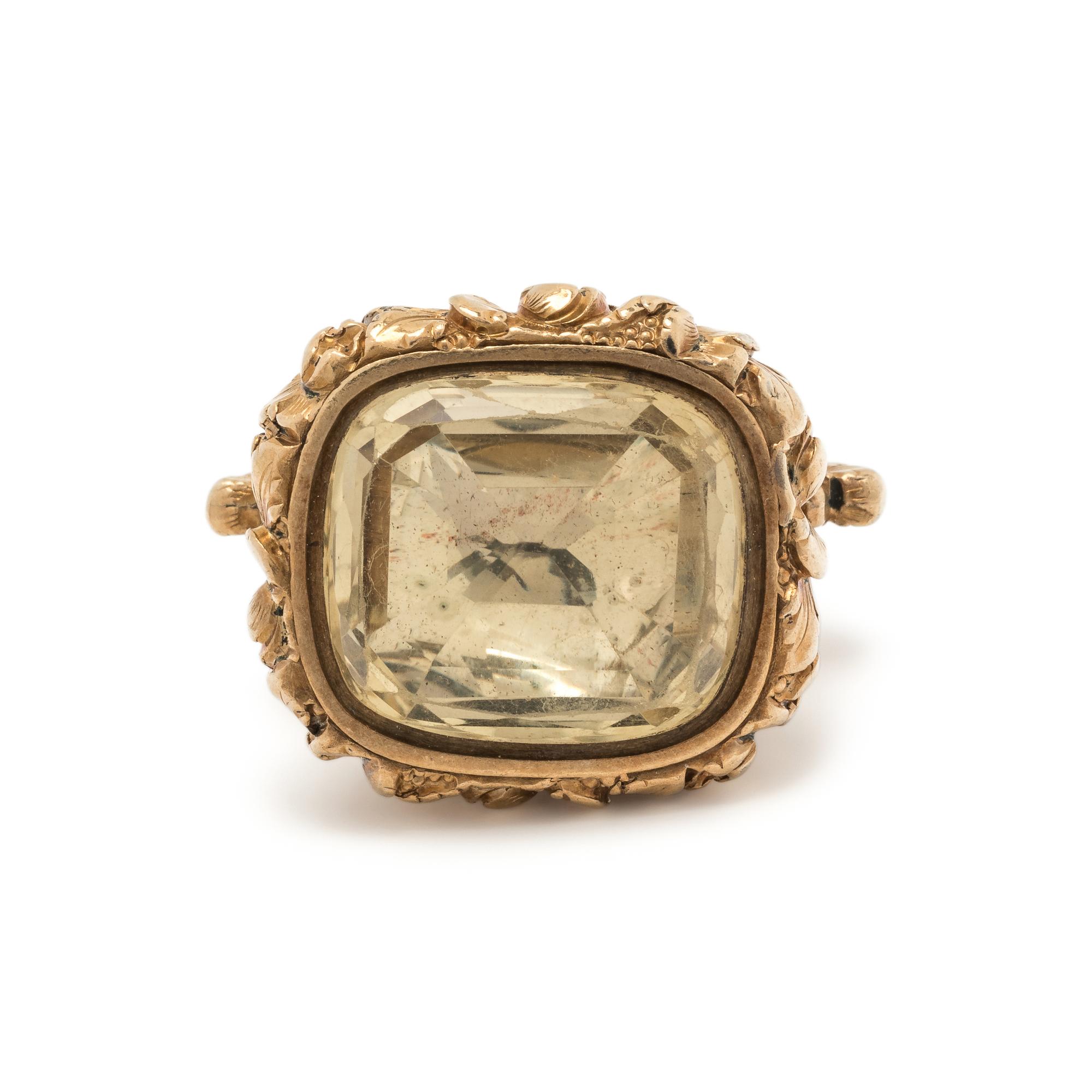 CITRINE FOB PENDANT