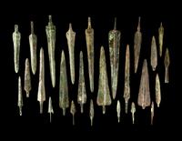 A Group of 25 Luristan Bronze Spearheads and Arrowheads