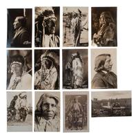 [NATIVE AMERICANS]. 61 real photo postcards of Native American subjects, incl. Red Cloud.