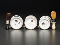 Three Porcelain Occupational Shaving Mugs
