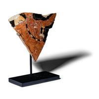 An Apulian Red-Figured Vase Fragment with a Warrior