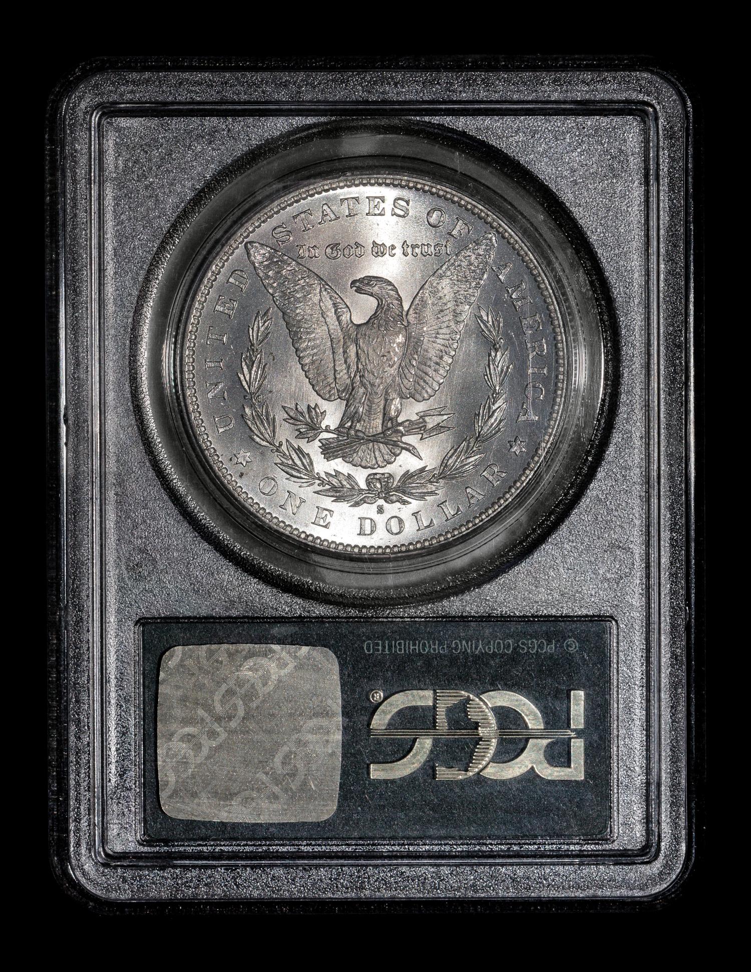 A United States 1880-S Morgan Silver $1 Coin — PCGS graded MS66