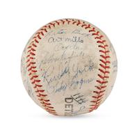 A 1944 Detroit Tigers Team Signed Autograph Baseball (PSA Auction Letter)