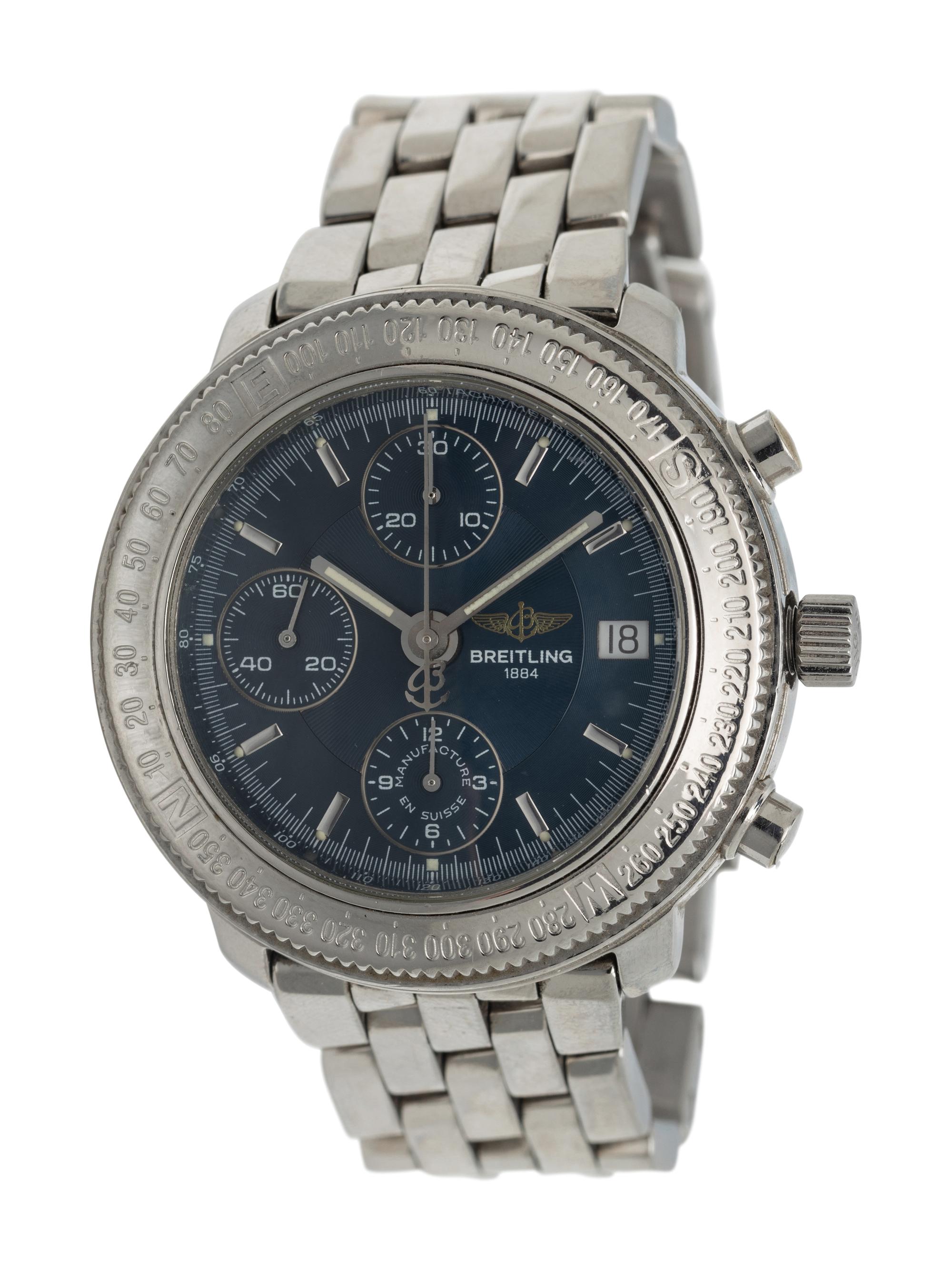 BREITLING, STAINLESS STEEL 'ASTROMAT' WATCH