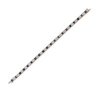 An Art Deco Platinum, Sapphire and Diamond Bracelet,