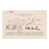 [Chicago]. [Wacker, Charles H. (1856-1929)]. An extensive archive including personally owned items and letters received by Chicago businessman and philanthropist Charles H. Wacker.