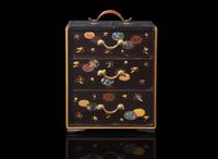 A Japanese small lacquer casket, Edo to early Meiji period 日本蒔繪小櫃