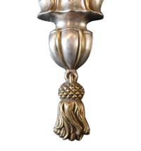 A Pair of American Silver Wash Sconces 12.75" W x 8.5" D x 16" H — United States, Circa 1920