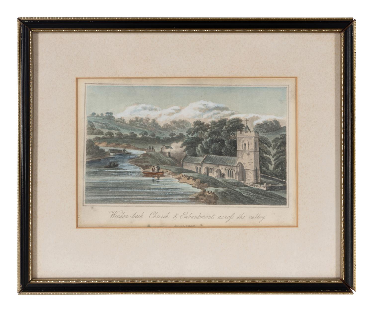 A Group of Eight Hand Colored Topographical Engravings