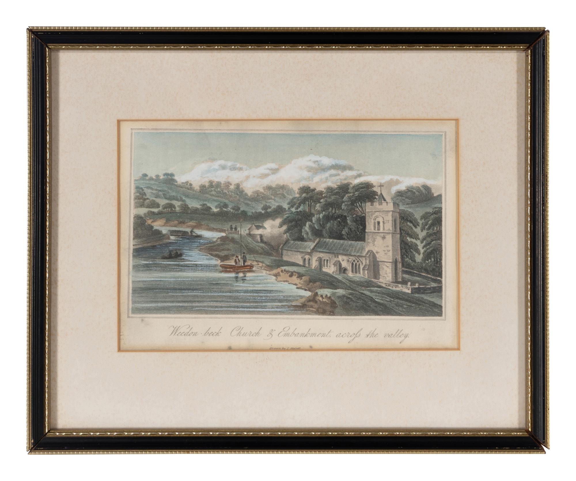 A Group of Eight Hand Colored Topographical Engravings