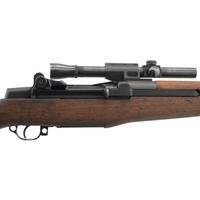** U.S. Springfield M1 Garand Rifle with M1-D Mounts, Lyman Alaskan Scope, and M2 Flash Hider