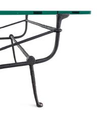 A Cast Iron and Glass Low Table in the Style of Giacometti
