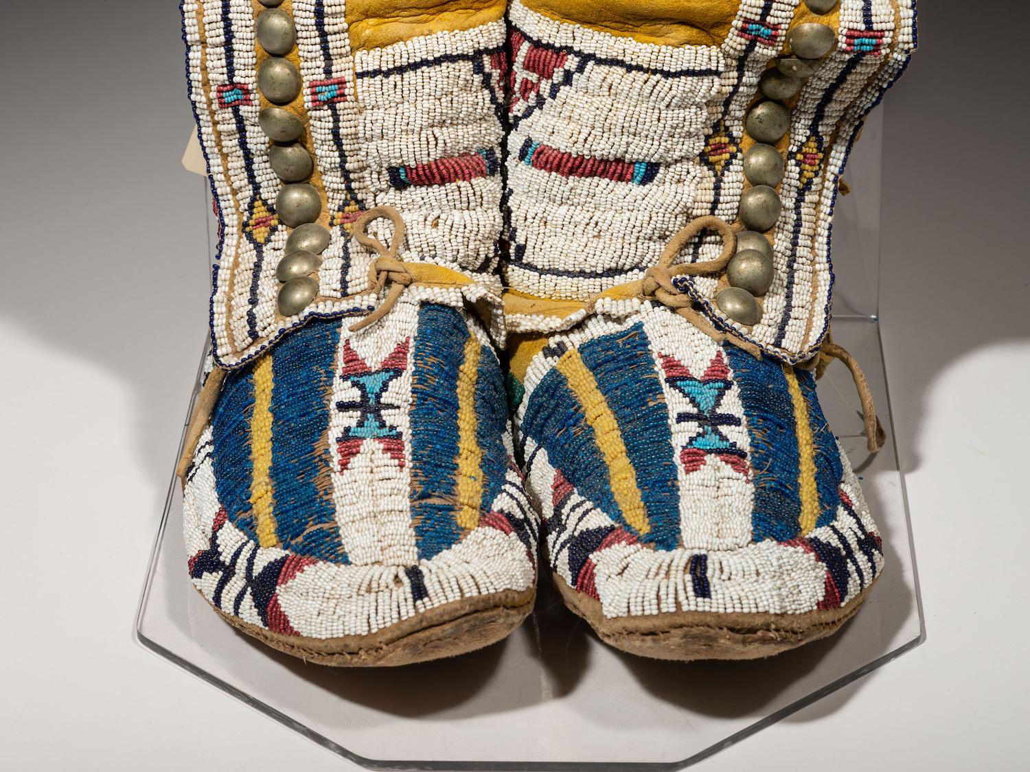 Cheyenne Beaded Leggings and Moccasins