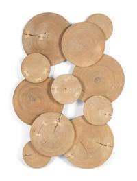 A Decorative Wooden Wall Installation