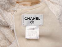 Chanel, White Cotton Tweed Dress