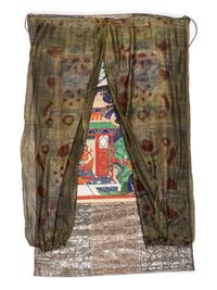 A Mongolian Thangka Depicting Stories from the Life of Buddha