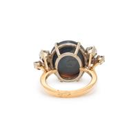 OPAL AND DIAMOND RING