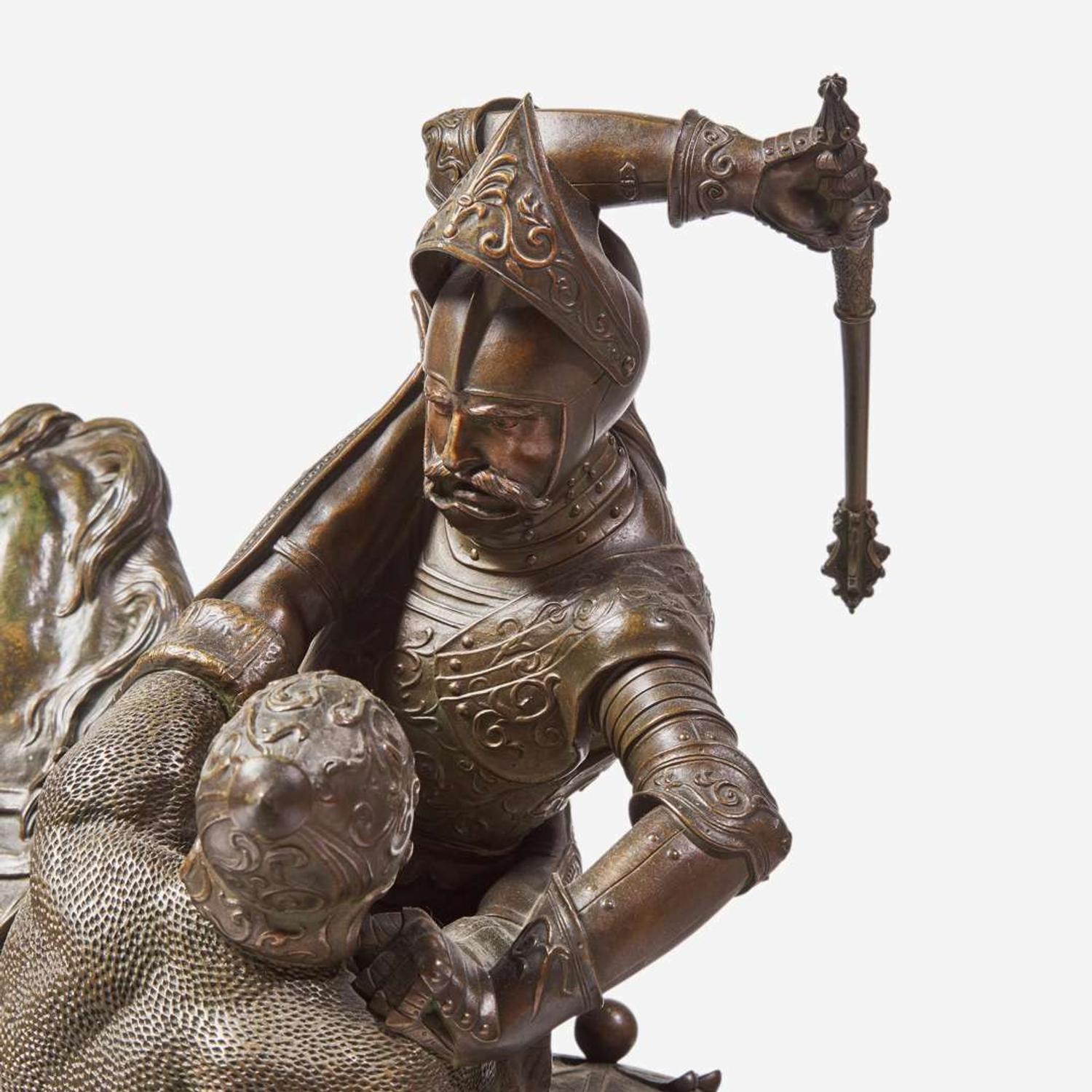 Jean-François-Théodore Gechter (French, 1796-1844) Charles Martel vs. Abderame, dated "1823"