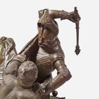 Jean-François-Théodore Gechter (French, 1796-1844) Charles Martel vs. Abderame, dated "1823"