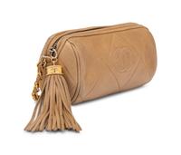 Chanel Small Shoulder Bag in Tan Lambskin, 1986-88