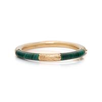YELLOW GOLD AND MALACHITE BRACELET