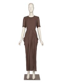 Christian Dior Haute Couture Brown Skirt Ensemble, 2000s