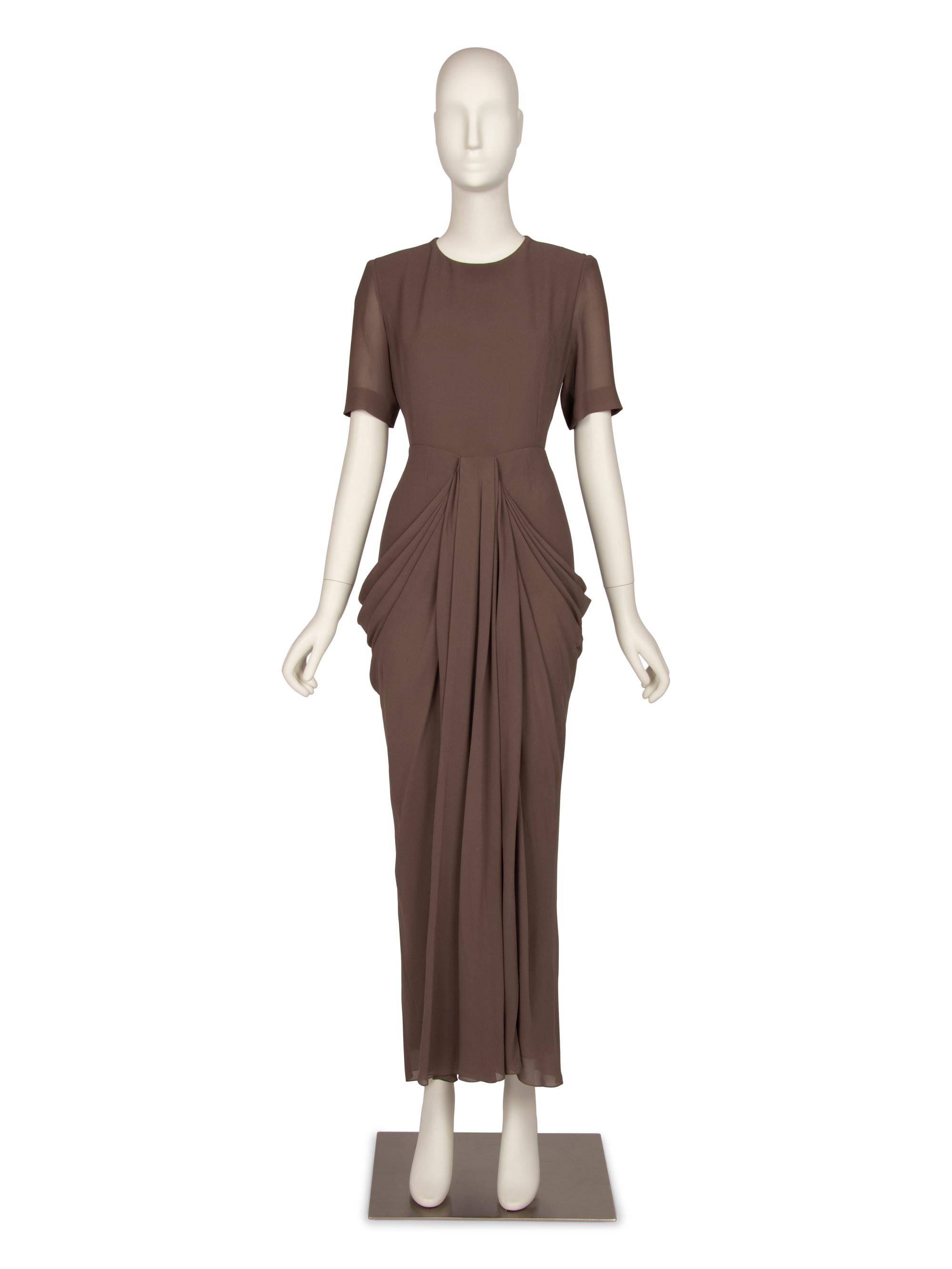 Christian Dior Haute Couture Brown Skirt Ensemble, 2000s