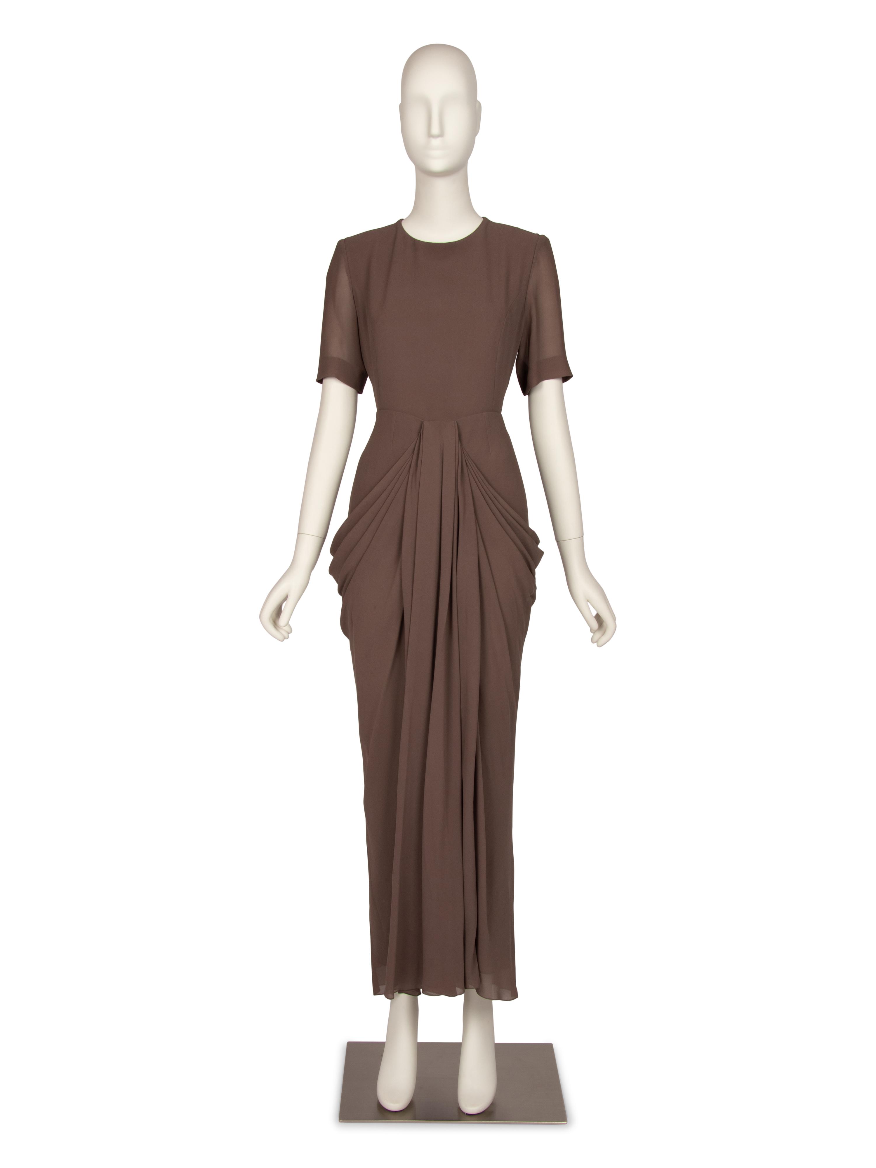 Christian Dior Haute Couture Brown Skirt Ensemble, 2000s