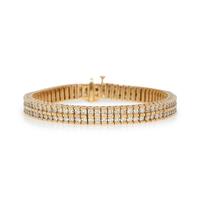 YELLOW GOLD AND DIAMOND BRACELET
