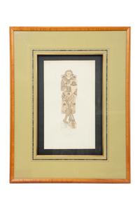 A Group of Four Framed Color Prints of Medievel Knights Taken from Brass Rubbings
