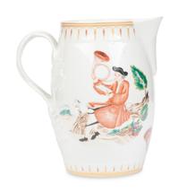 A Large Mottahedeh Porcelain Pitcher