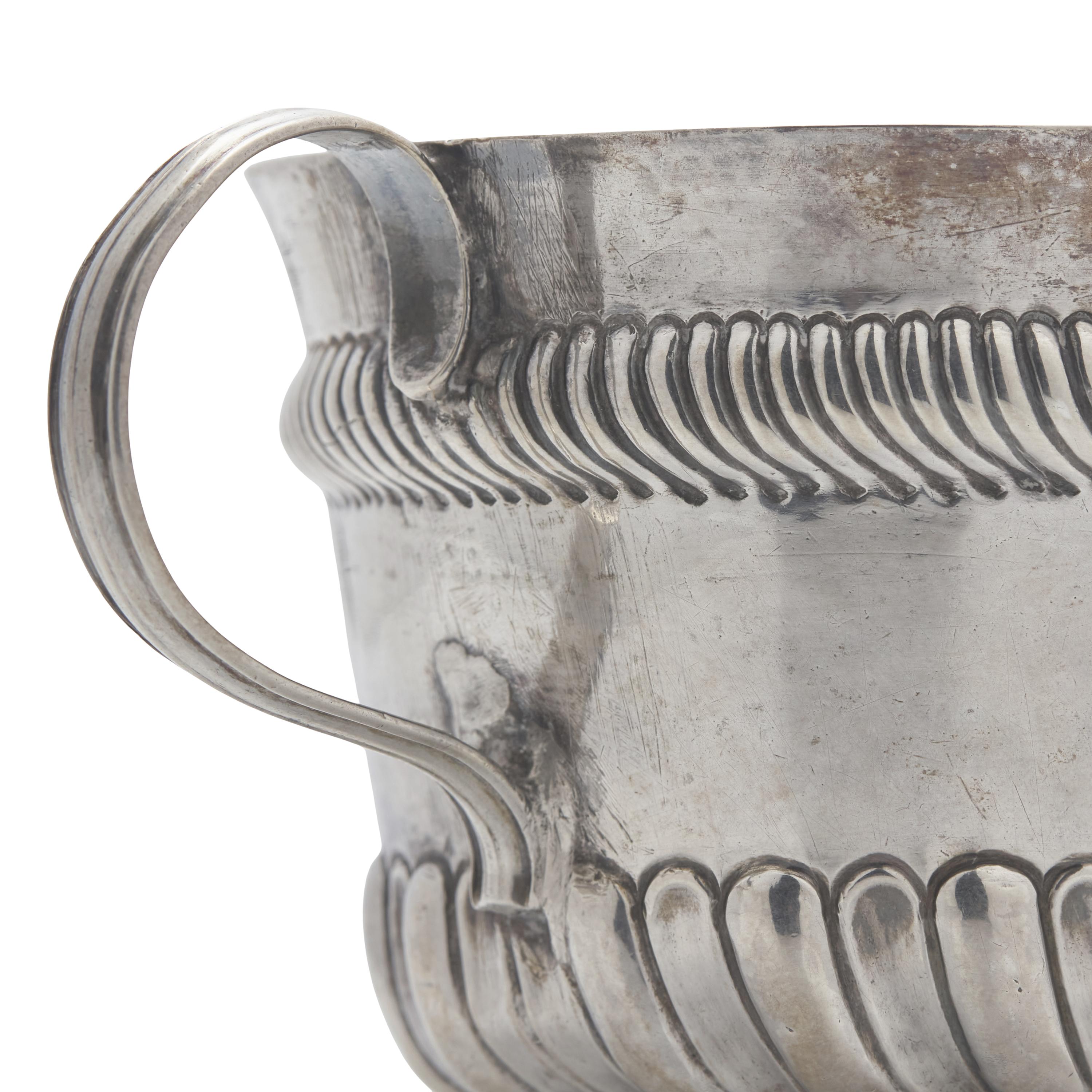 A Silver Caudle Cup