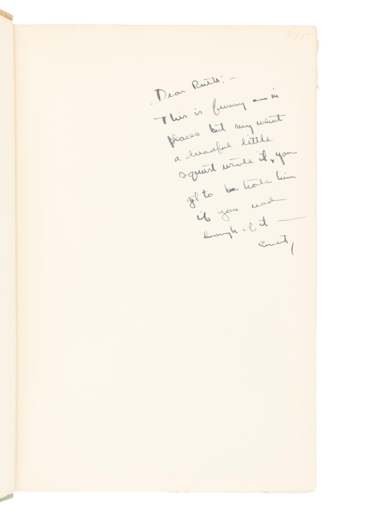 [HEMINGWAY, Ernest (1899-1961)]. GERHARDI, William (1895-1977). Memoirs of a Polyglot. New York: Alfred A. Knopf, 1931.