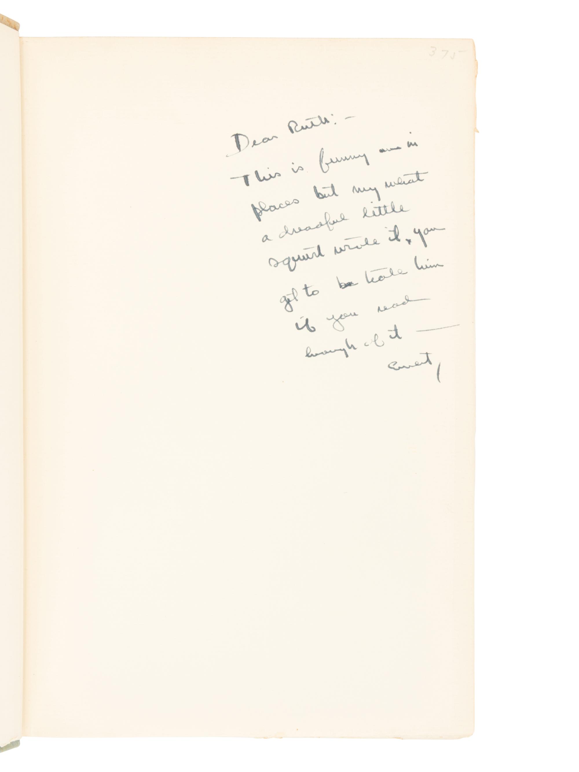 [HEMINGWAY, Ernest (1899-1961)]. GERHARDI, William (1895-1977). Memoirs of a Polyglot. New York: Alfred A. Knopf, 1931.