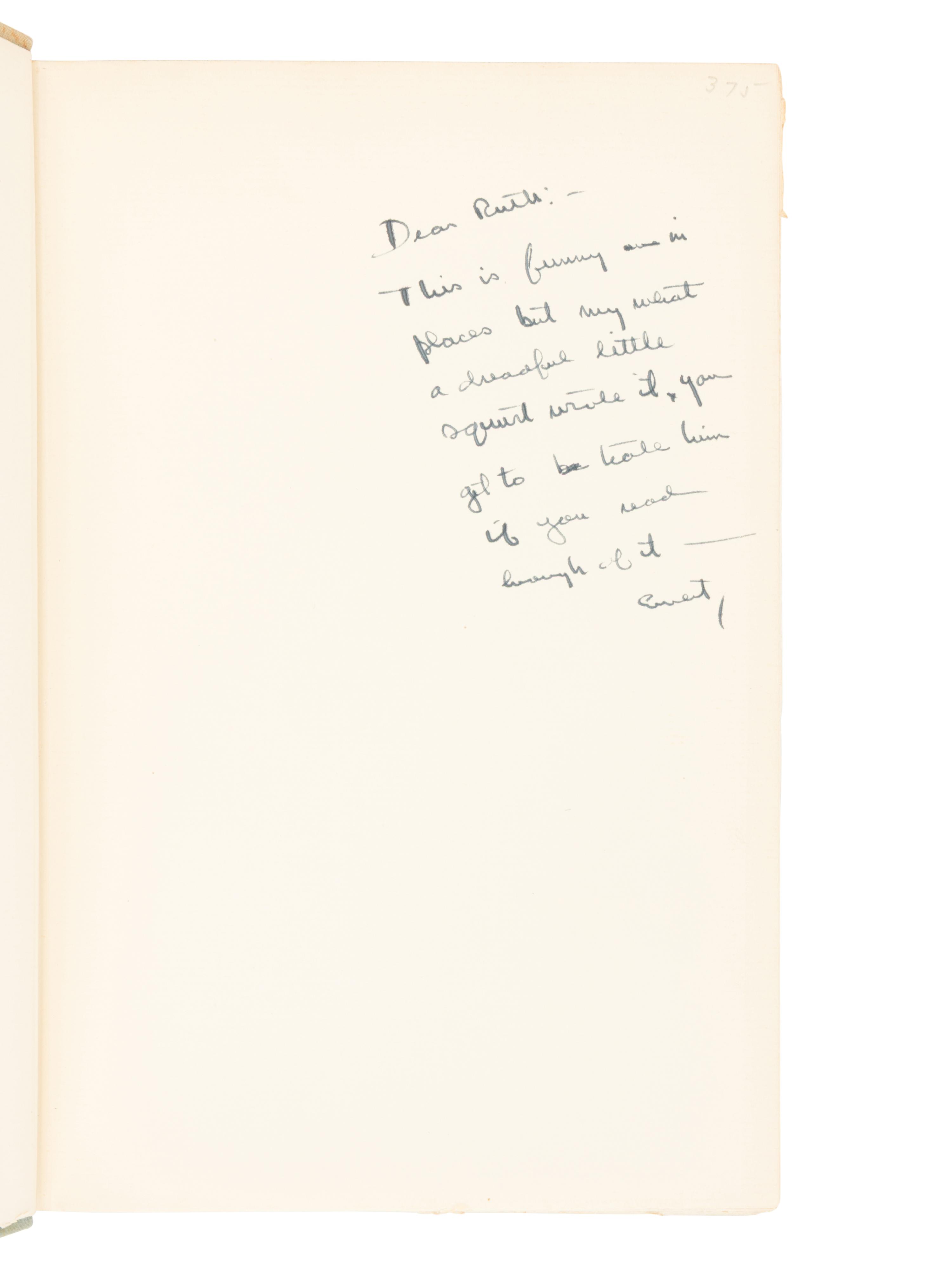 [HEMINGWAY, Ernest (1899-1961)]. GERHARDI, William (1895-1977). Memoirs of a Polyglot. New York: Alfred A. Knopf, 1931.