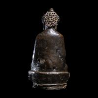 A Chinese Bronze Buddha, Ming Dynasty or Earlier 明或更早 銅坐佛