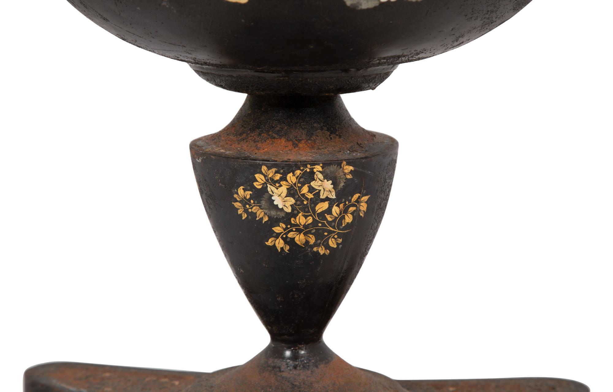 A French Tôle Peinte Jardinière on Stand