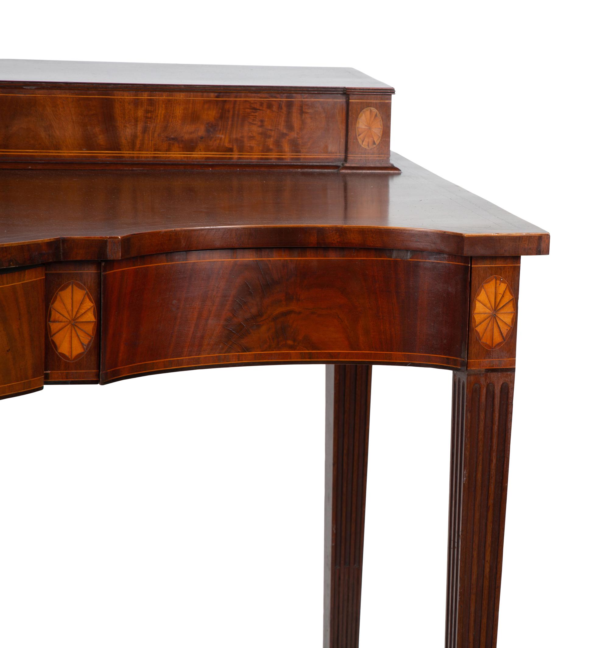 A George III Mahogany Step-Back Serving Table — CIRCA 1790