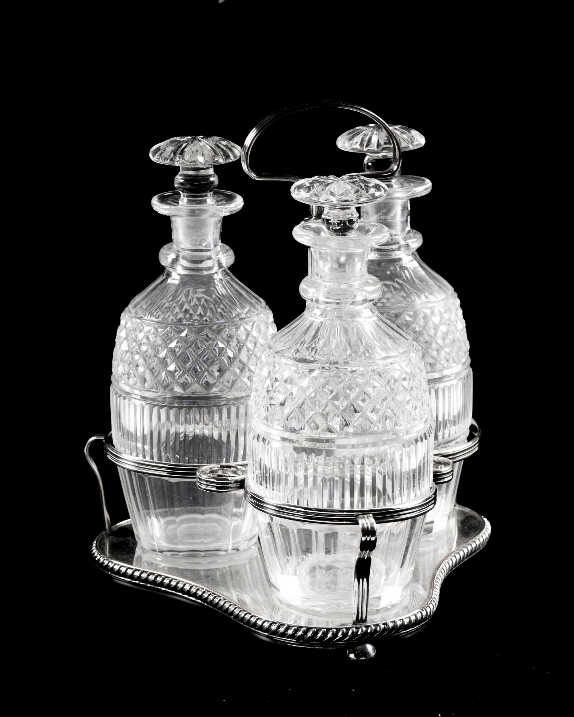 An English or Irish Cut Glass Urn and Cover