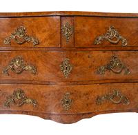 A Continental Burlwood Commode