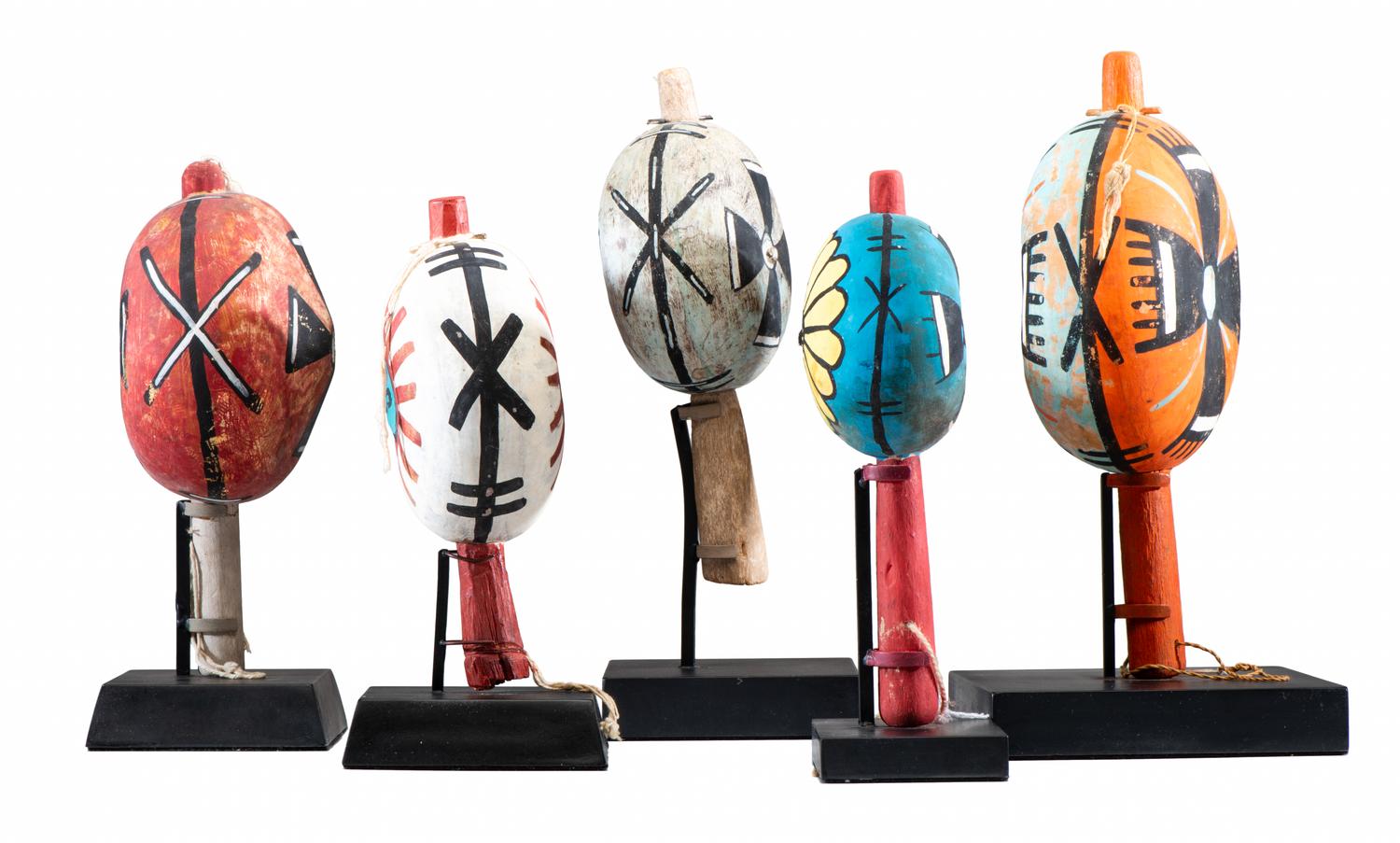 Pueblo Polychrome Gourd Rattle s Lot is located and will ship from Cincinnati, Ohio.