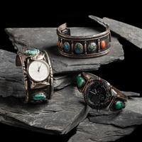 Navajo Silver and Turquoise Watch Bands