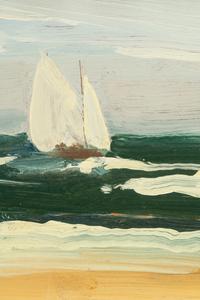 Seascape with Sailboat , c. 1970