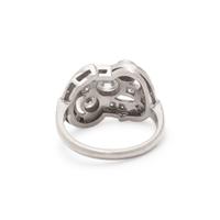 DIAMOND AND PLATINUM RING