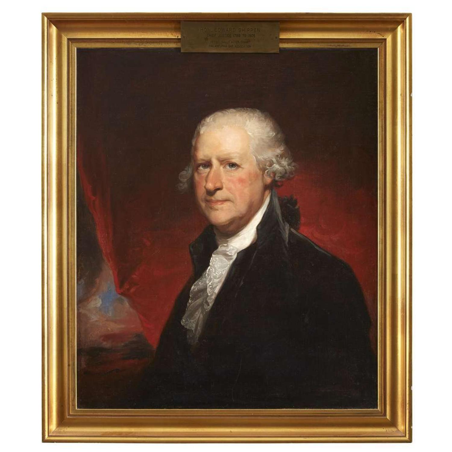 Thomas Sully (1783-1872) after Gilbert Stuart (1755-1828) Portrait of Edward Shippen (1729-1806)