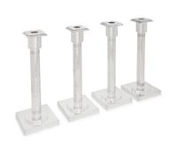 A Set of Four Art Deco Style Silver-Plate Candlesticks